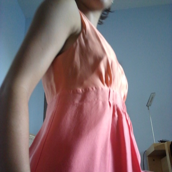 Gradient Orange to Red Silk Dress - Picture 5 of 9